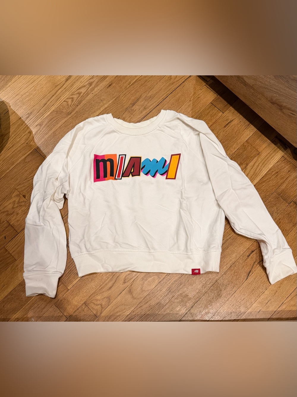 Sportiqe Miami Heat Cropped Sweatshirt